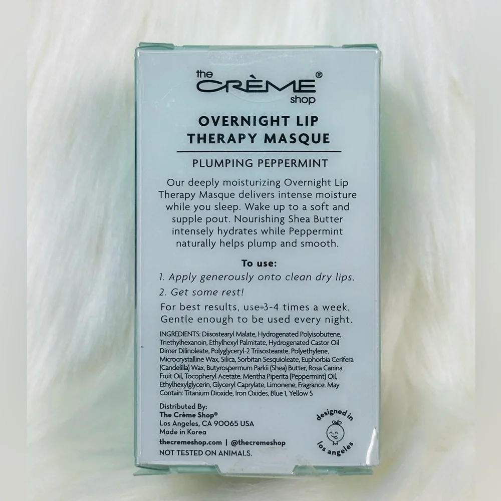 The Crème Shop Overnight Lip Therapy Masque - Plumping Peppermint